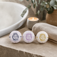Agnes + Cat Secret Garden Bath Fizzer Gift Set — styled in a warm, naturally lit interior