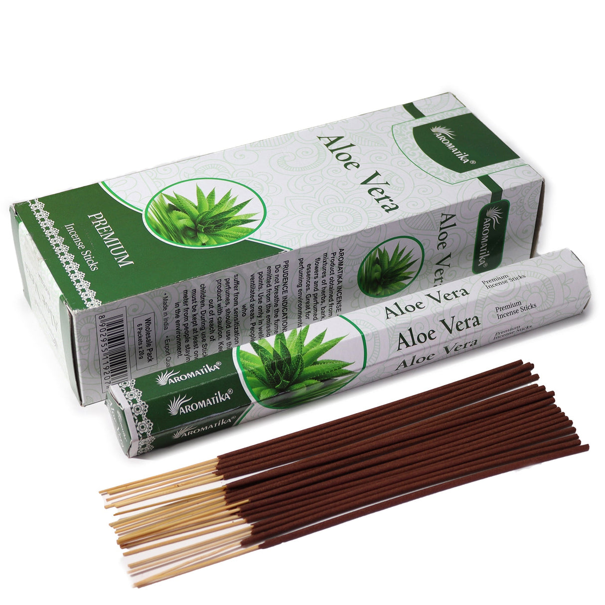 Aromatika Charcoal Free Hex Incense - Aloe Vera - SHAMTAM.COM