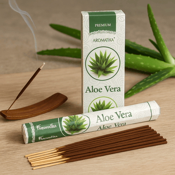Aloe Vera Incense Charcoal Free Hex – Aromatika