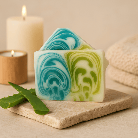 Aloe Vera Soap Bar Handmade 115g - SHAMTAM.COM