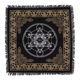 Esoteric Fringed Altar Cloth - Chakra Chart - SHAMTAM.COM