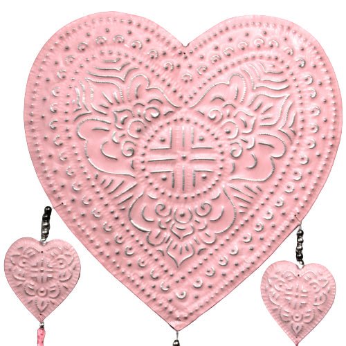 Aluminium Mobile - Hearts (assorted colors) - SHAMTAM.COM