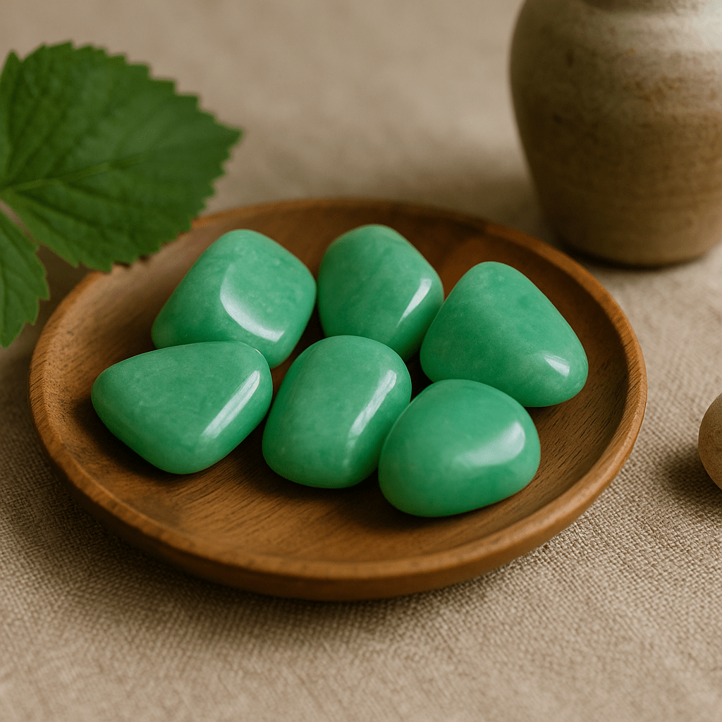 Amazonite Tumbled Stones, 24 Pieces - SHAMTAM.COM