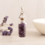 Amethyst Bottle Pendant Necklace - SHAMTAM.COM