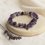 Amethyst Bracelet Chip Crystal Stretch - SHAMTAM.COM