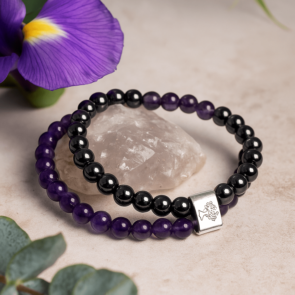 Amethyst Bracelet - Magnetic Crystal - SHAMTAM.COM