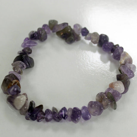 Amethyst Chip Stone Stretch Bracelet - SHAMTAM.COM