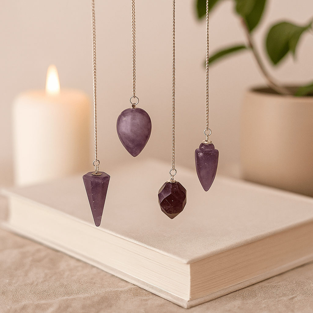 Amethyst Crystal Pendulum for Dowsing and Divination - SHAMTAM.COM