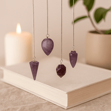 Amethyst Crystal Pendulum for Dowsing and Divination - SHAMTAM.COM