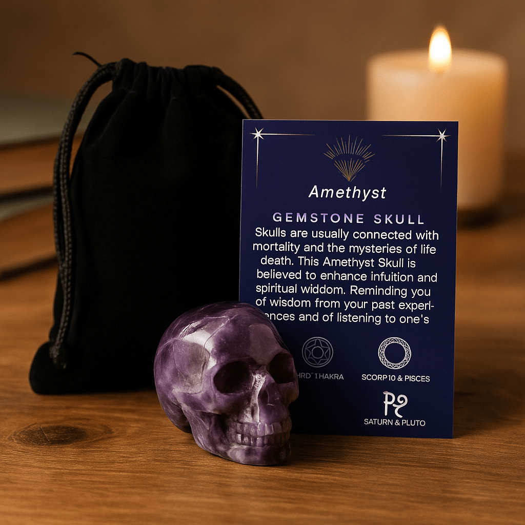 Amethyst Crystal Skull Small, 40x30x28mm - SHAMTAM.COM