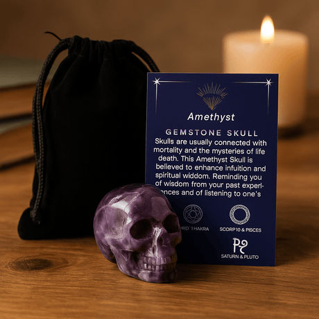 Amethyst Crystal Skull Small, 40x30x28mm - SHAMTAM.COM