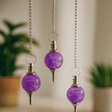 Amethyst Crystal Sphere Dowsing Pendulum - SHAMTAM.COM