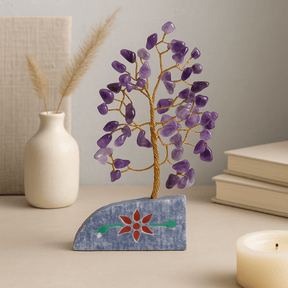 Amethyst Crystal Tree, 80 Stones - SHAMTAM.COM