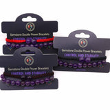 Amethyst Double Power Bracelets Gemstone - SHAMTAM.COM