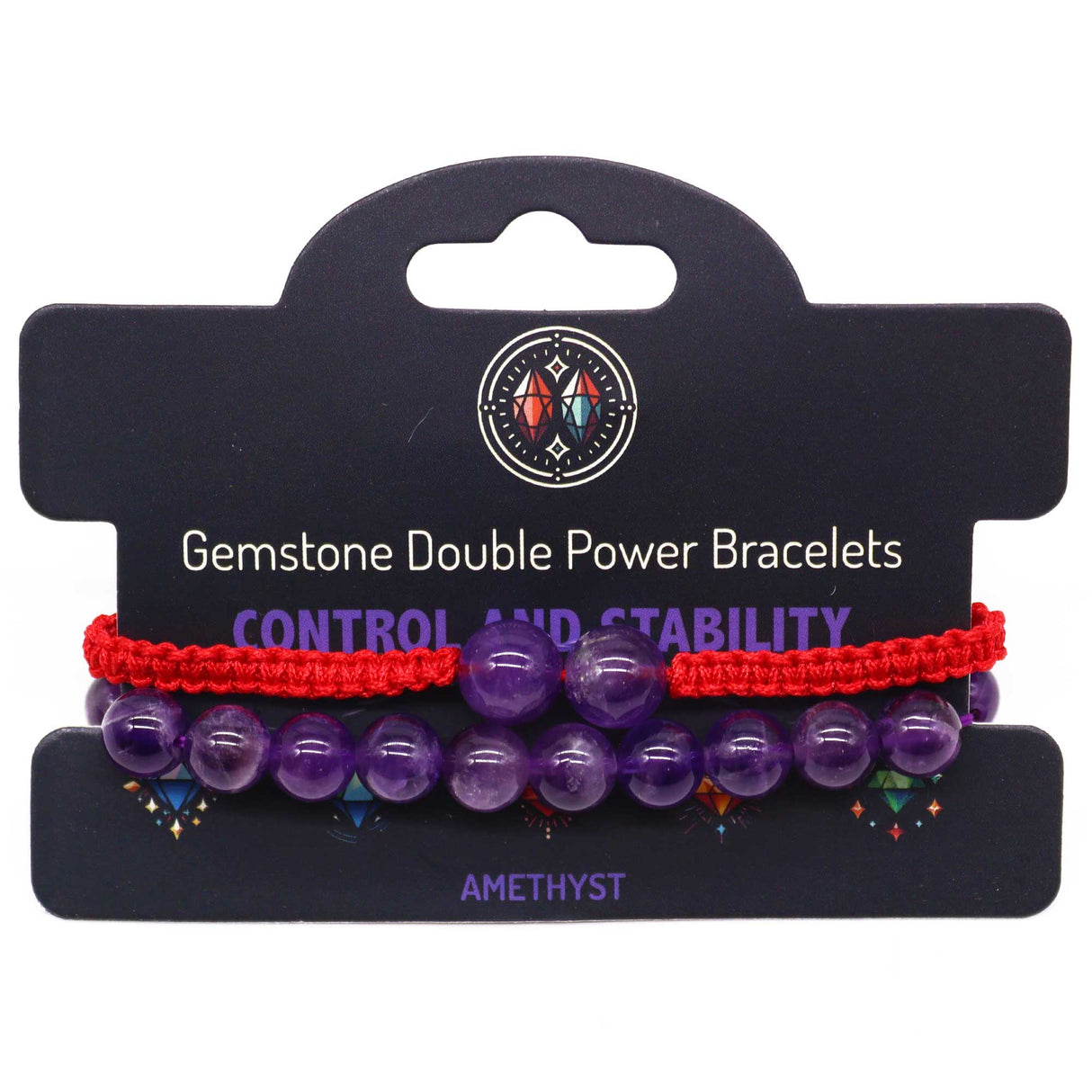 Amethyst Double Power Bracelets Gemstone - SHAMTAM.COM