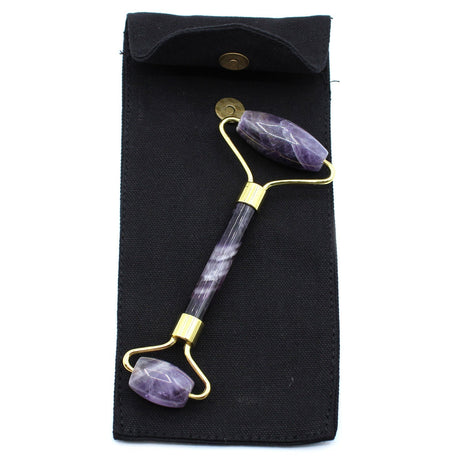 Amethyst Face Roller - Crystal Gemstone Massager - SHAMTAM.COM