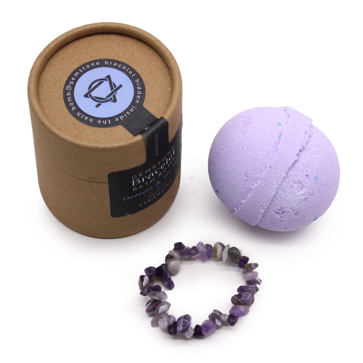 Amethyst Crystal Bracelet Bath Bomb - SHAMTAM.COM