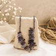 Amethyst Gemstone Necklace - Longstone Gem - SHAMTAM.COM