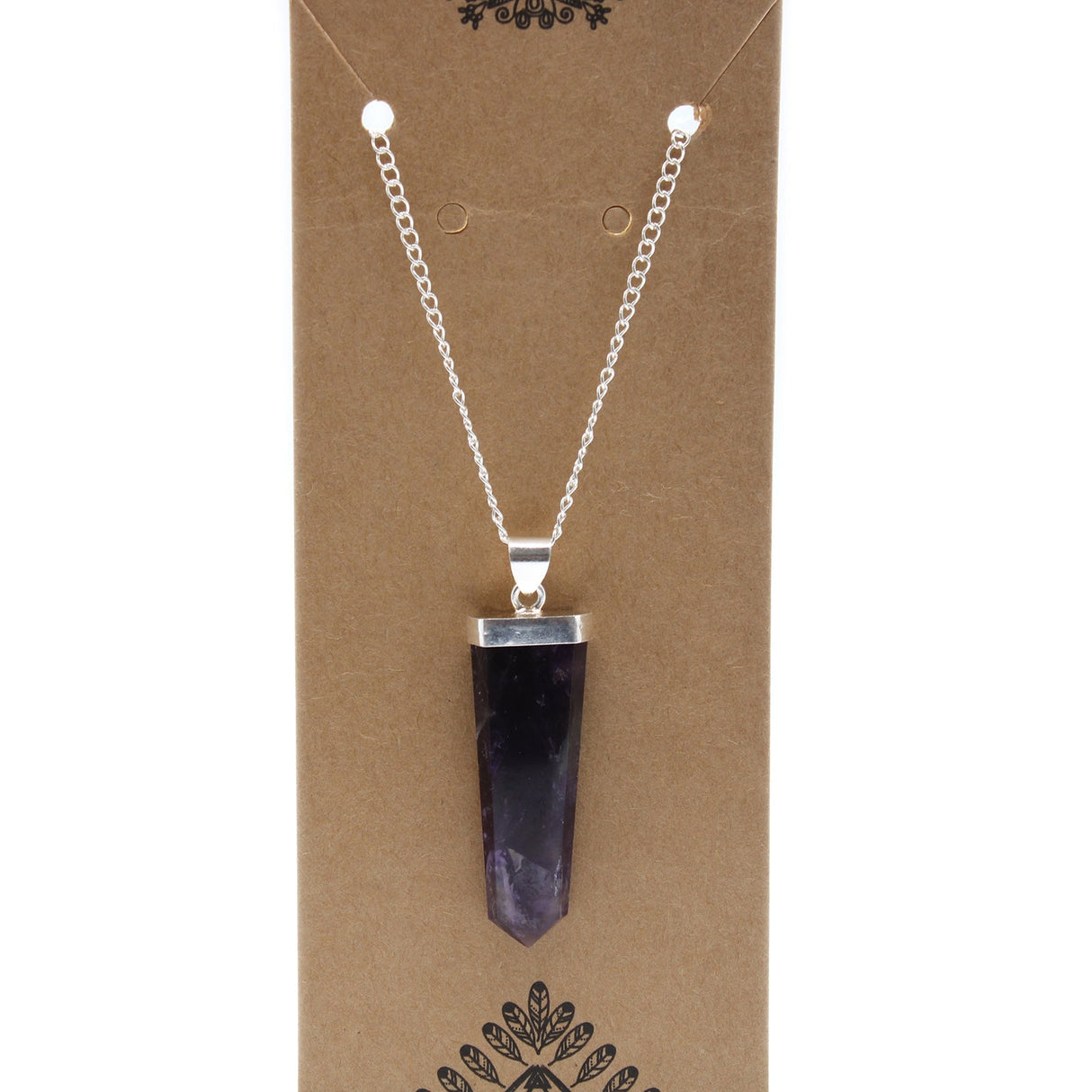 Amethyst Pendant Crystal Gemstone Flat Pencil - SHAMTAM.COM
