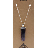 Amethyst Pendant Crystal Gemstone Flat Pencil - SHAMTAM.COM