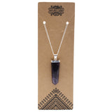 Amethyst Pendant Crystal Gemstone Flat Pencil - SHAMTAM.COM