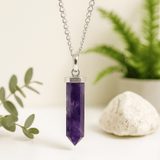 Amethyst Pendant, Gemstone Point - SHAMTAM.COM