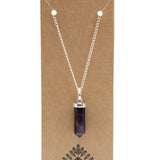 Amethyst Pendant - Gemstone Point - SHAMTAM.COM