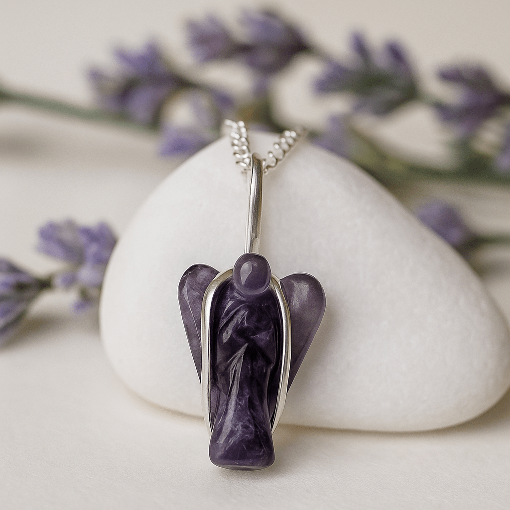 Amethyst Pendant Guardian Angel Crystal - SHAMTAM.COM