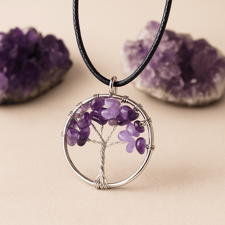 Amethyst Tree of Life Pendant - SHAMTAM.COM