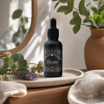 Ancient Witch Perfume Oil - Hecate — styled in a warm, naturally lit interior