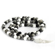 Grey Agate Crystal Necklace Angel Wing - SHAMTAM.COM