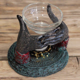 Antique Buddha Oil Burner - Offering Hands - SHAMTAM.COM