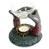 Antique Buddha Oil Burner - Offering Hands - SHAMTAM.COM