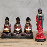 Antique Buddha - Three Devotees Candle Holder - SHAMTAM.COM