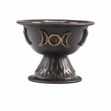 Ritual Chalice Triple Moon Antique Copper 10x8cm - SHAMTAM.COM