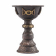 Ritual Goblet with Triple Moon Antique Copper 8x13cm - SHAMTAM.COM