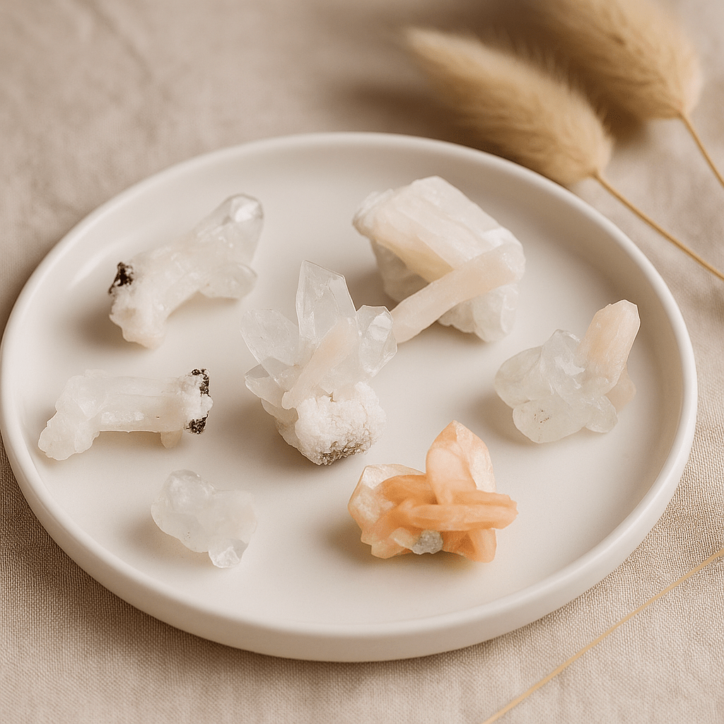 Apophyllite Stilbite Crystal Specimen, 20 - 30mm - SHAMTAM.COM