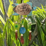 Aqua Turtle Carving and Copis Drop - SHAMTAM.COM