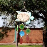Aqua Turtle Carving and Copis Drop - SHAMTAM.COM