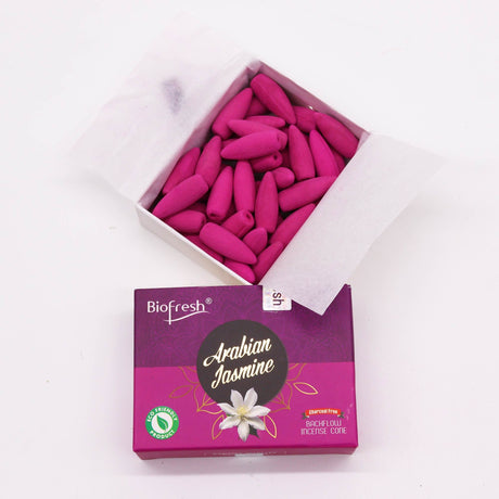 Arabian Jasmine Backflow Incense Cones - Biofresh - SHAMTAM.COM