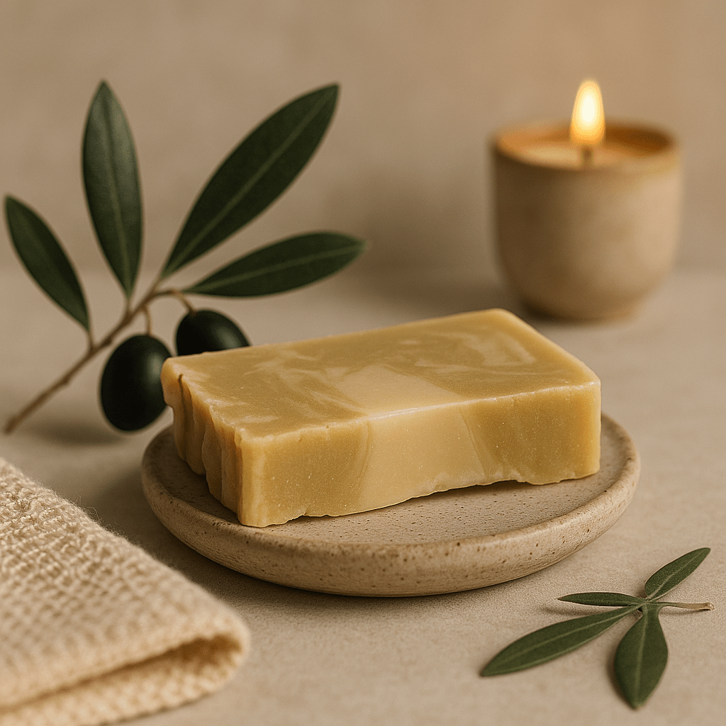 Argan And Olive Oil Soap Slice Handmade - SHAMTAM.COM