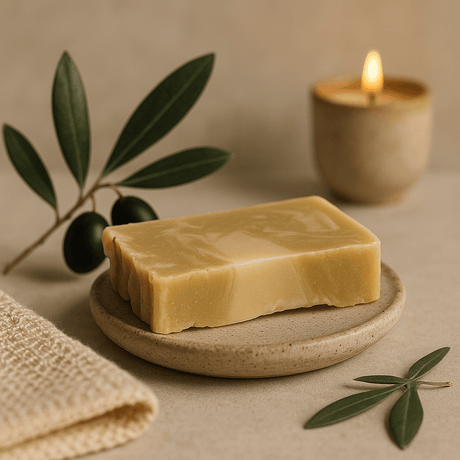 Argan And Olive Oil Soap Slice Handmade - SHAMTAM.COM