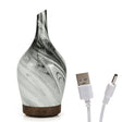 Aroma Diffuser - Glass Abstract Grey USB - SHAMTAM.COM