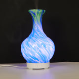 Aroma Diffuser - Glass Vase Blue and Green - SHAMTAM.COM