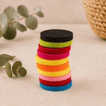 Aromaterapi diffuser armbånd refill puder 10mm 10 stk