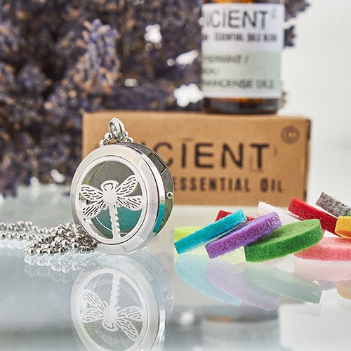 Aromatherapy Necklace - Dragonfly - Oil Diffuser 25mm - SHAMTAM.COM