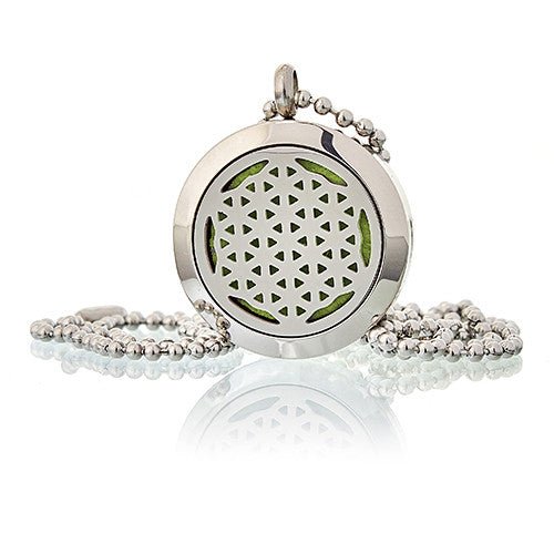 Aromatherapy Necklace - Flower of Life - Oil Diffuser 25mm - SHAMTAM.COM