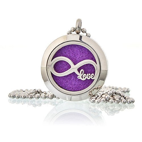 Aromatherapy Necklace - Infinity Love - Oil Diffuser 25mm - SHAMTAM.COM