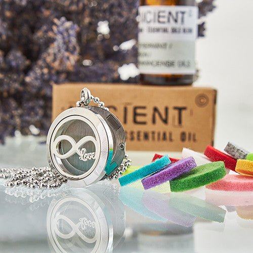 Aromatherapy Necklace - Infinity Love - Oil Diffuser 25mm - SHAMTAM.COM