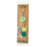 Aromatherapy Necklace - Leaf - Oil Diffuser 30mm - SHAMTAM.COM